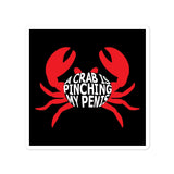 A Crab is Pinching my Penis Stickers - Shirt Bimbo - 