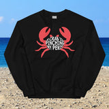 A Crab Is Pinching My Penis Sweatshirt - Shirt Bimbo - Sweatshirts, Hoodies, and Pullovers