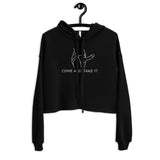 Come and Take It Crop Hoodie - Shirt Bimbo - Crop Hoodie