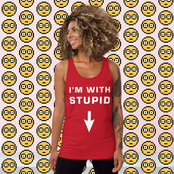 I'm With Stupid - Tank Top