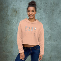 Lesbians Guns Beer Trans Women - Crop Hoodie