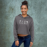 Lesbians Guns Beer Trans Women - Crop Hoodie