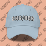 She/Her Cool Pronoun Dad Hat