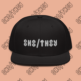 She/They Cool Pronoun Snapback