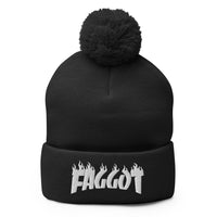 Faggot Sk8r Pom-Pom Beanie