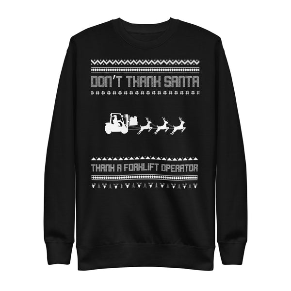 Forklift Christmas Fleece Pullover