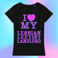 Lesbian Leftist Landlord Fitted Tee