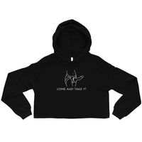 Come and Take It Crop Hoodie