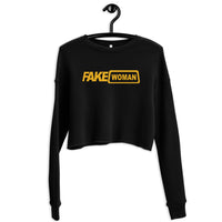 Fake Woman Crop Sweatshirt